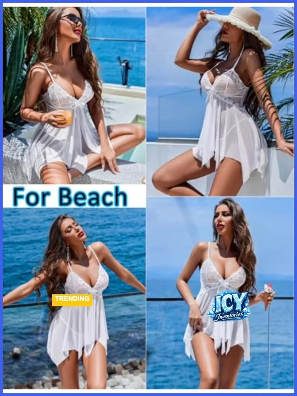Lace Babydoll Lingerie Sexy Sleepwear Plus Size XS-5XL Adjustable Straps